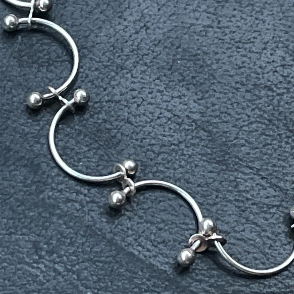 Anklet/bracelet .925 Sterling Silver Fine Jewelry. 2 Avail 9.5-10.5” - Picture 3 of 6